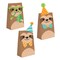 Party Central Club Pack of 96 Brown and Green Sloth Party Treat Bags 8"